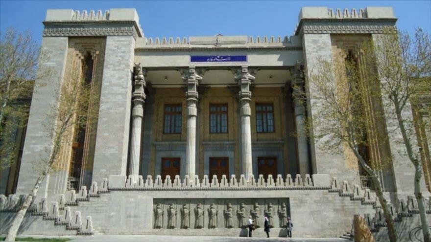 Edificio de la Cancillería de Irán en Teherán (la capital).