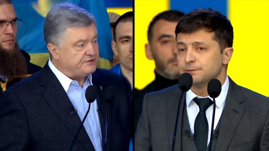 Espectacular debate entre aspirantes a Presidencia de Ucrania