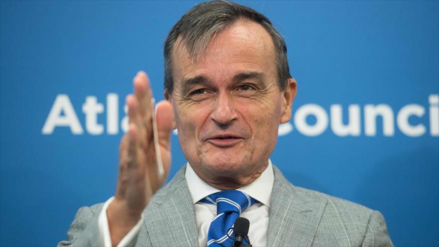 El embajador de Francia en EE.UU., Gérard Araud, durante una discusión en Washington, 25 de septiembre de 2017. (Foto: AFP)