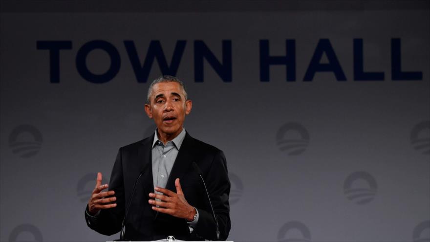 El expresidente estadounidense Barack Obama, 6 de abril de 2019. (Fuente: AFP)