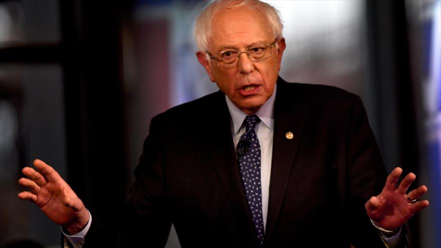 El senador demócrata estadounidense Bernie Sanders, en un acto en Pennsylvania, 15 de abril de 2019. (Foto: AFP)