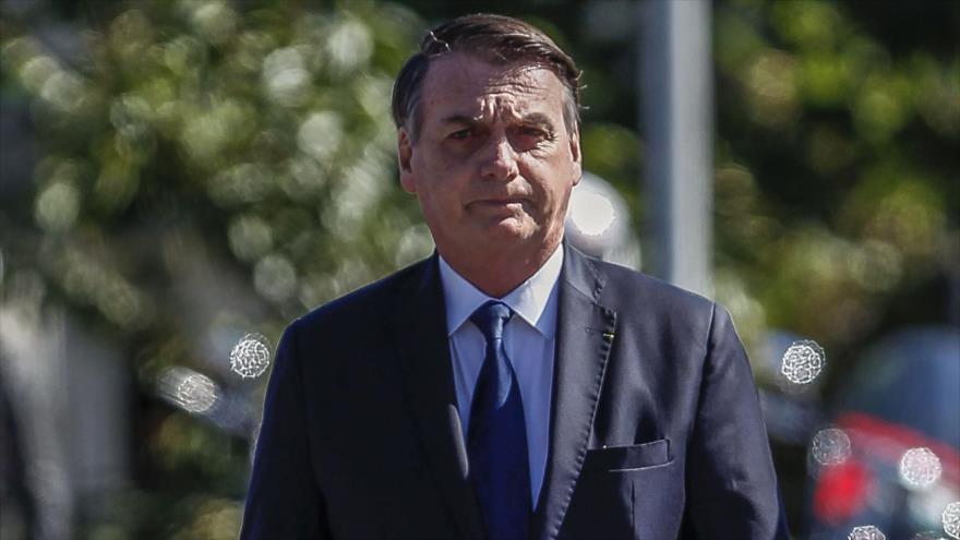 El presidente brasileño, Jair Bolsonaro, durante una ceremonia por el Día del Ejército en Sao Paulo, Brasil, 18 de abril de 2019. (Foto: AFP)