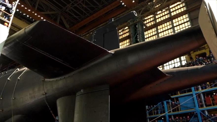 Rusia lanza al agua el mayor submarino de sus fuerzas navales | HISPANTV