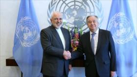 Canciller iraní aborda con jefe de ONU “acciones ilegales” de EEUU