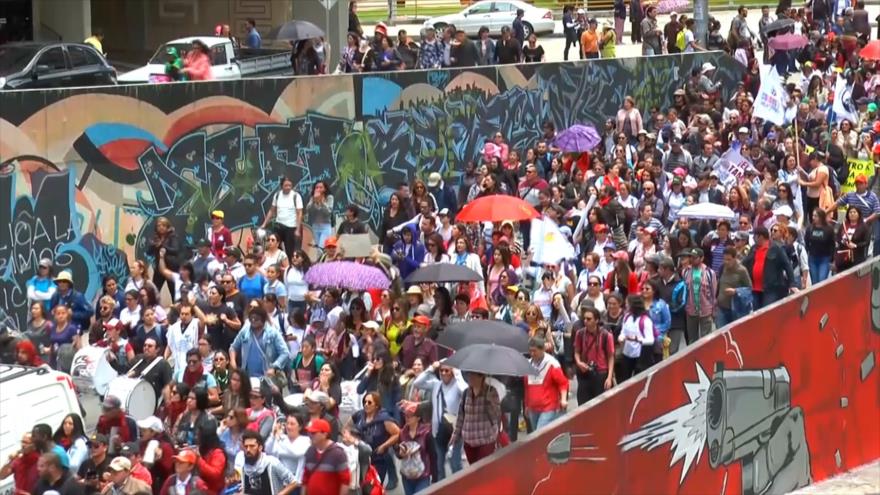 Colombianos realizan paro nacional por 24 horas contra Gobierno