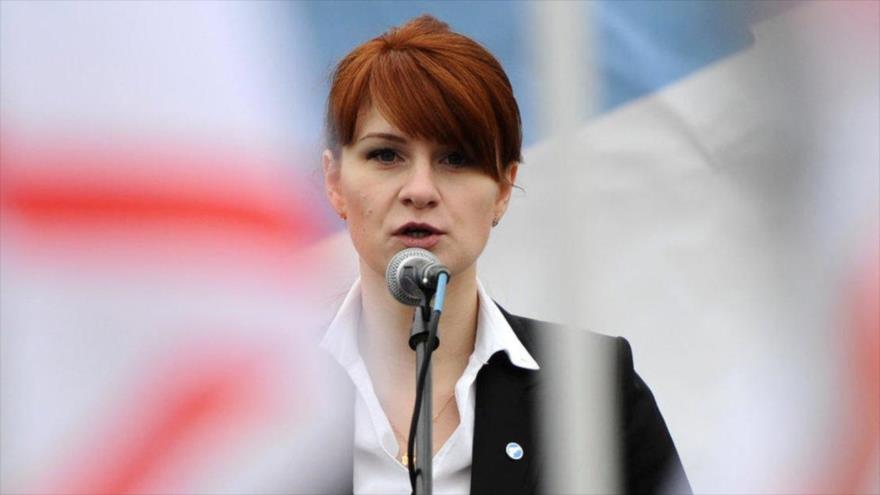 La rusa Maria Butina, detenida en Washington bajo la acusación de actuar a favor de los intereses del Gobierno de Rusia en EE.UU.