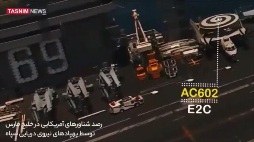 Vídeo: Vea cómo dron iraní toma fotos de buques de guerra de EEUU 