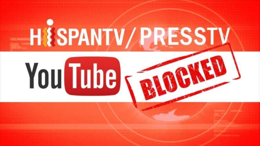 Google bloquea acceso de HispanTV y Press TV a sus cuentas de YouTube.