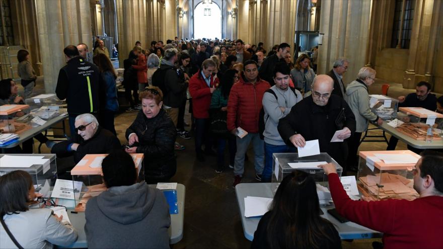 Participación en comicios de España se sitúa en 41,49% a las 14.00 | HISPANTV