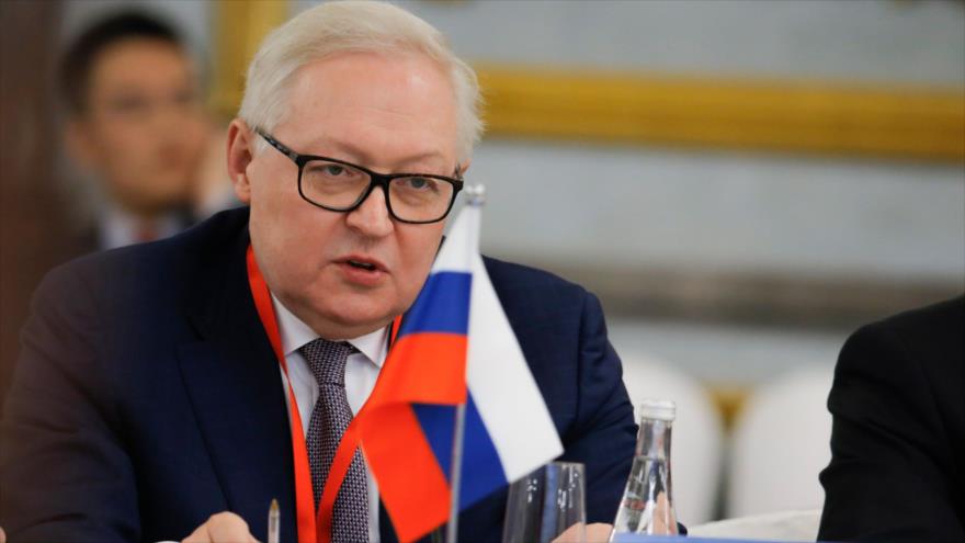 El vicecanciller ruso Serguéi Riabkov en una conferencia en Pekín, capital china, 30 de enero de 2019. (Foto: AFP)