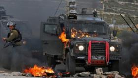 Resistencia palestina destruye dos vehículos blindados de Israel