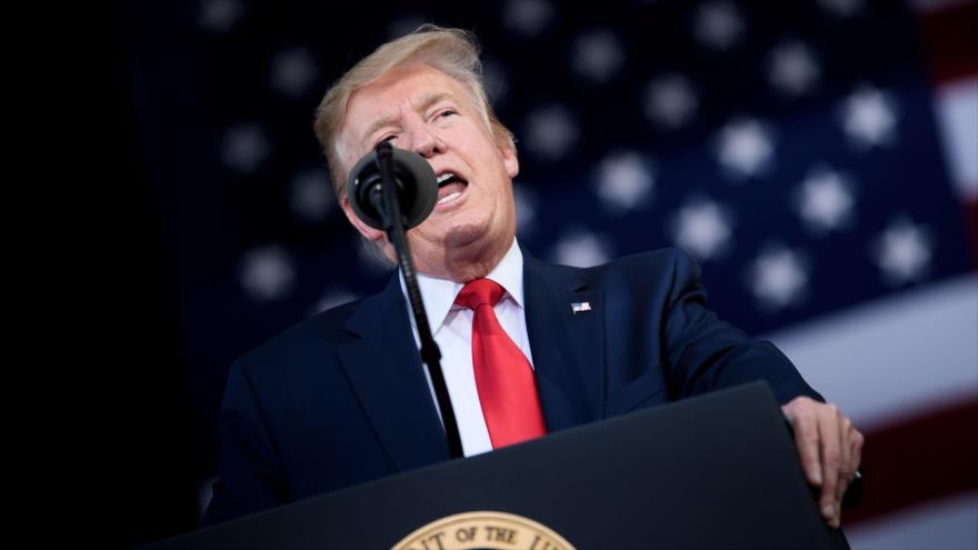 El presidente de EE.UU., Donald Trump, ofrece un discurso en Florida, 9 de mayo de 2019. (Foto: AFP)