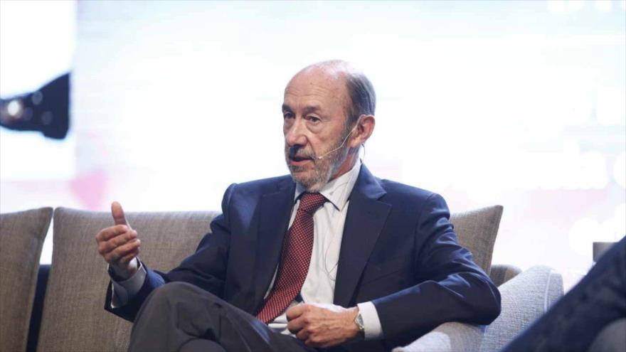 El exsecretario general del Partido Socialista Obrero Español (PSOE) y exministro del Interior de España, Alfredo Pérez Rubalcaba.