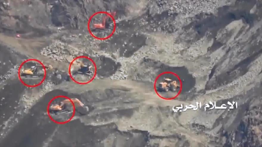 Vídeo: Misiles yemeníes impactan en buldóceres saudíes en Jizan | HISPANTV