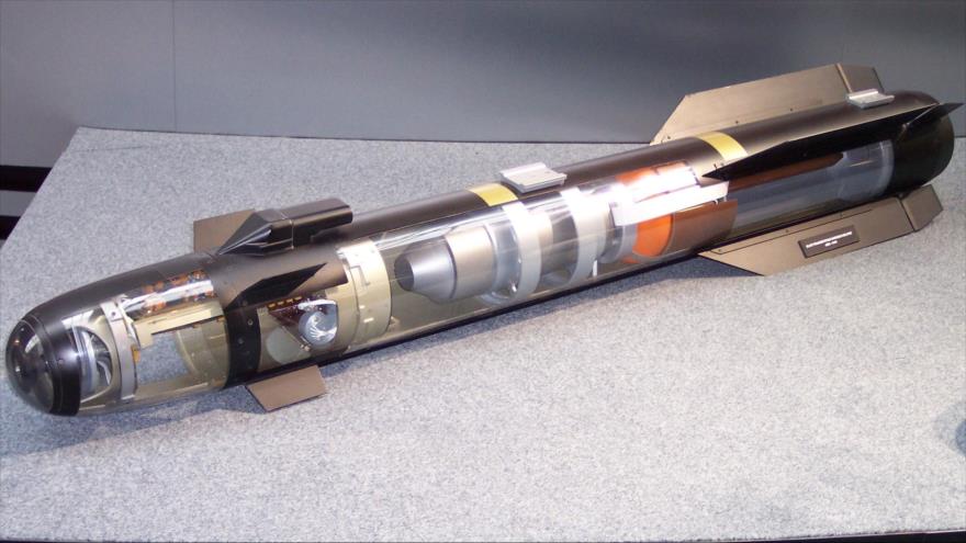 Un misil estadounidense modelo Hellfire.