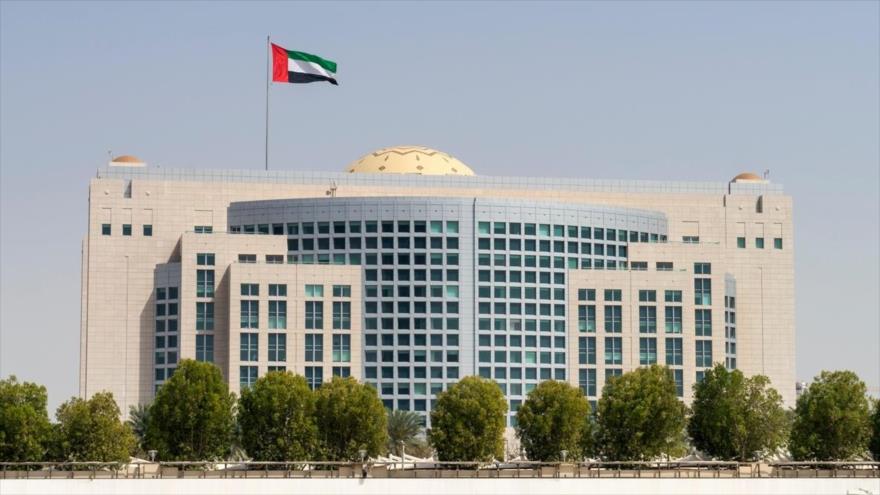 Edifico del Ministerio de Exteriores de los Emiratos Árabes Unidos (EAU) en Abu Dabi, capital del país árabe.