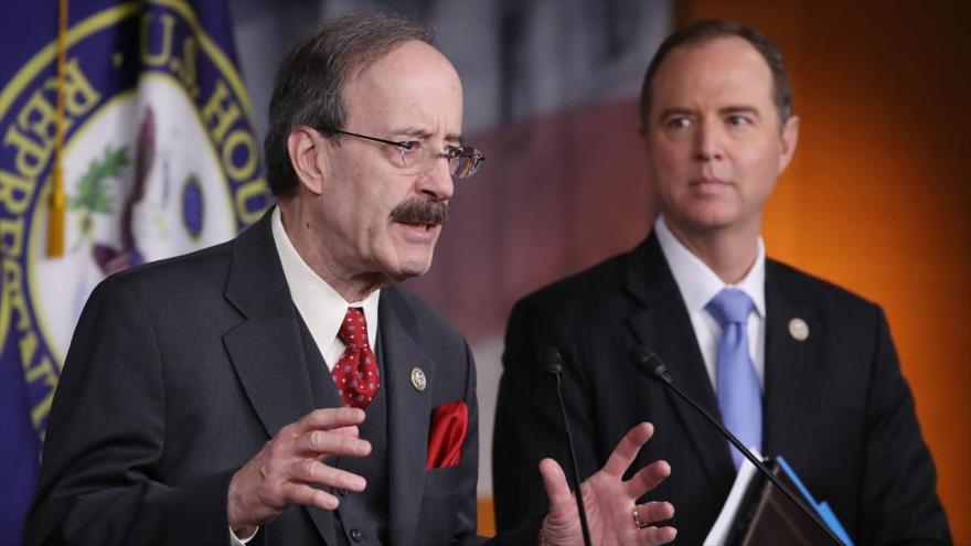 Eliot Engel (izda.) y Adam Schiff, dos legisladores de la Cámara de Representantes de EE.UU.