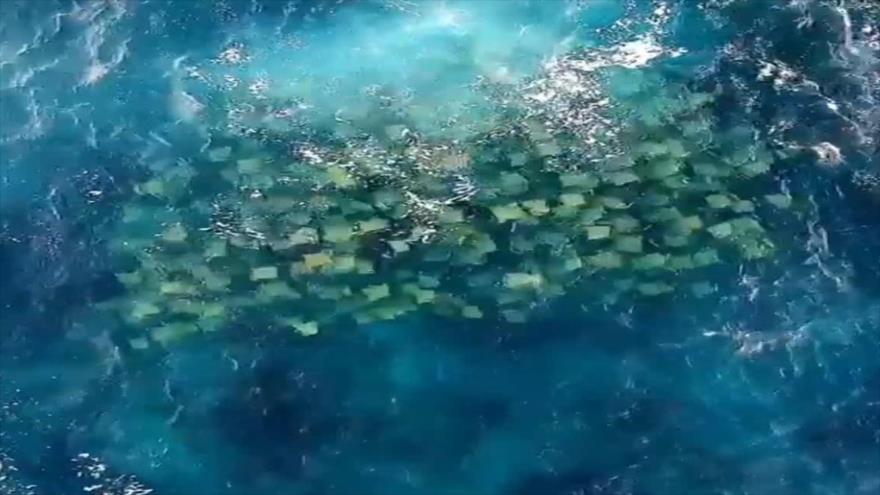 Un dron capta un extraño fenómeno natural en aguas de Australia | HISPANTV