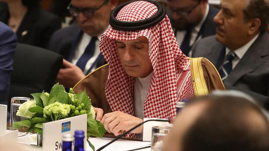 El canciller saudí, Adel al-Yubeir, en una reunión en el Departamento de Estado de EE.UU., 6 de febrero de 2019. (Foto: AFP)