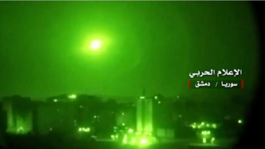 Defensa aérea siria derriba misiles israelíes cerca de Damasco