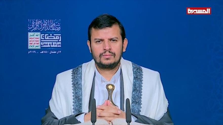 El líder del movimiento popular Ansarolá de Yemen, Abdulmalik al-Houthi, 17 de mayo de 2019. (Foto: Al Masirah).