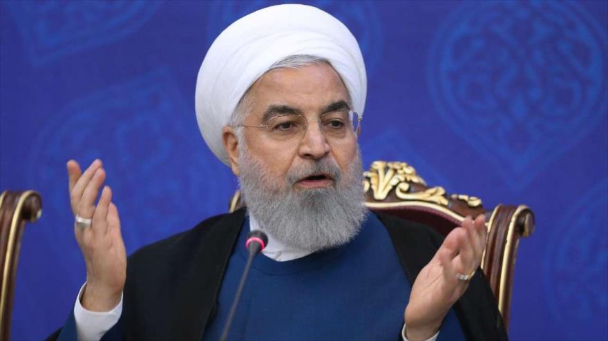 El presidente de Irán, Hasan Rohani, en una reunión en Teherán, la capital, 18 de mayo de 2019. (Foto: IRNA)