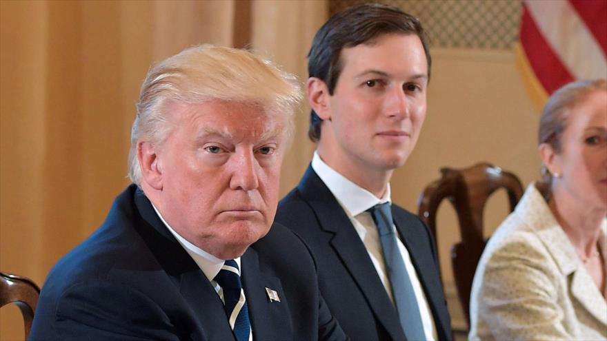 El presidente de EE.UU., Donald Trump, y su yerno, Jared Kushner.