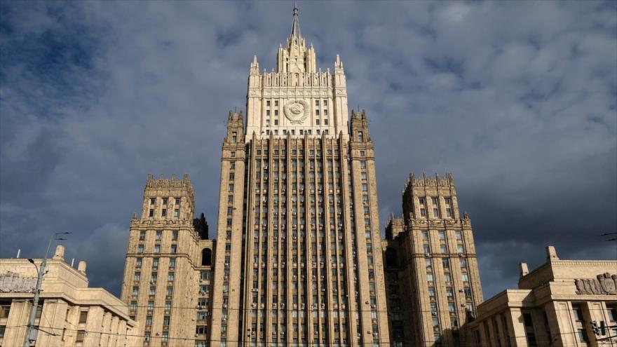 Sede del Ministerio de Asuntos Exteriores de Rusia en Moscú, capital rusa.