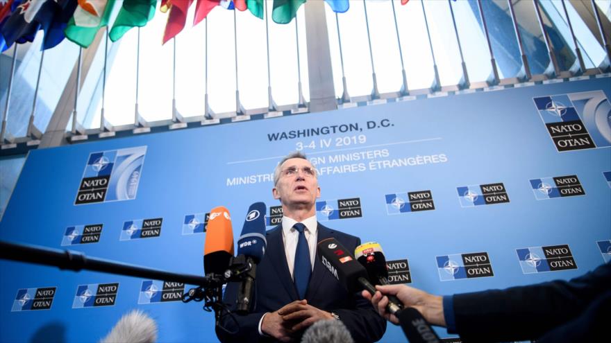 El Secretario general de la OTAN, Jens Stoltenberg, habla ante la prensa 4 de abril de 2019. (Foto: AFP)