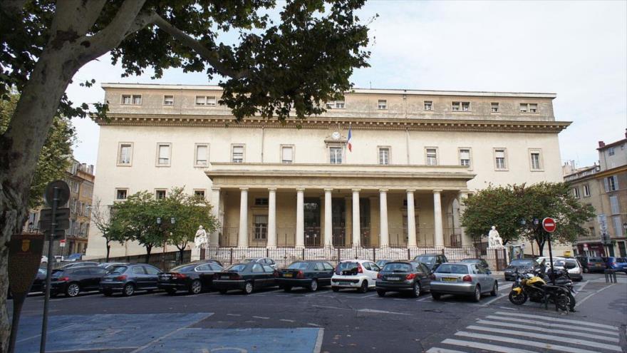 La fachada del tribunal de apelaciones de Aix-en-Provence, localidad ubicada en el sur de Francia.