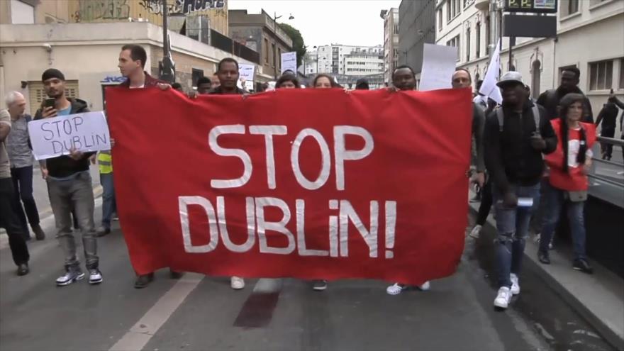 Franceses toman las calles de París contra acuerdos de Dublín