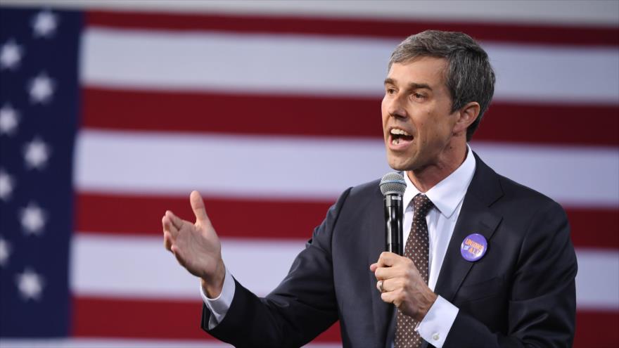 Beto O’Rourke, aspirante demócrata a la Presidencia de EE.UU. habla en un foro en Las Vegas, 27 de abril de 2019. (Foto: AFP)