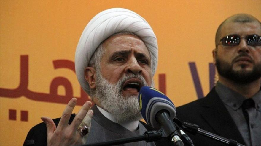 El vicesecretario general del Movimiento de Resistencia Islámica de El Líbano (Hezbolá), el sheij Naim Qasem.