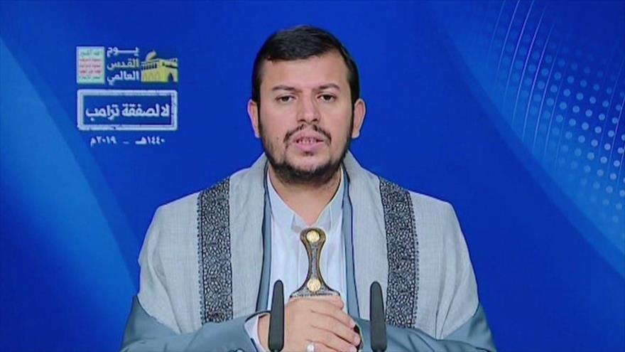 El líder del movimiento popular de Yemen (Ansarolá), Abdulmalik al-Houthi, en una entrevista.