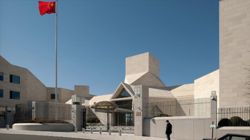 La embajada de China en Washington, la capital de Estados Unidos.