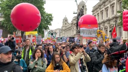 El pueblo británico protesta en Londres contra la visita de Trump