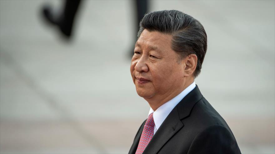 El presidente chino, Xi Jinping, asiste a una ceremonia de bienvenida en Pekín, capital china, 28 de mayo de 2019. (Foto: AFP)