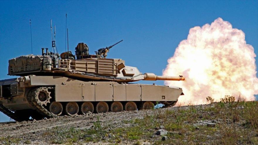 Un tanque Abrams M1A2 de fabricación estadounidense.