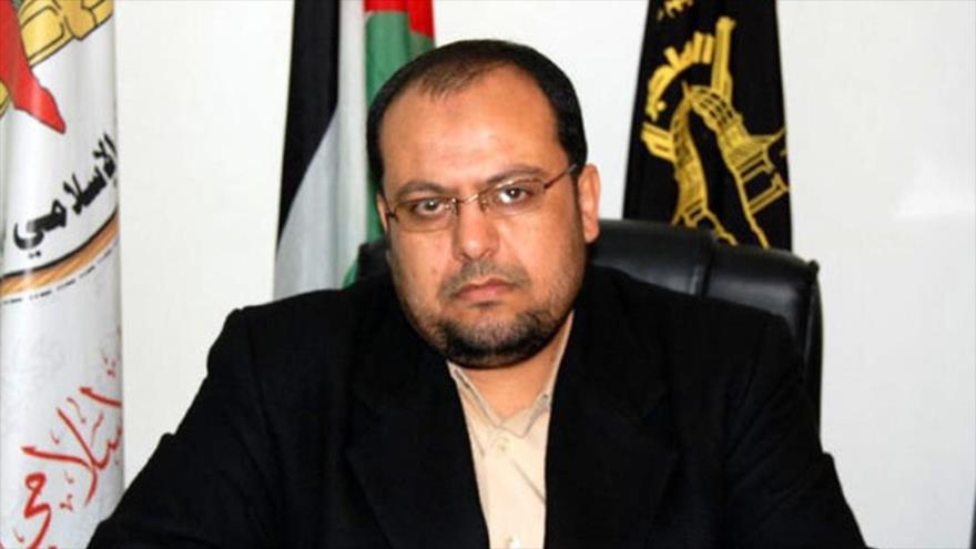 El portavoz de la Yihad Islámica Palestina, Davud Shahab.