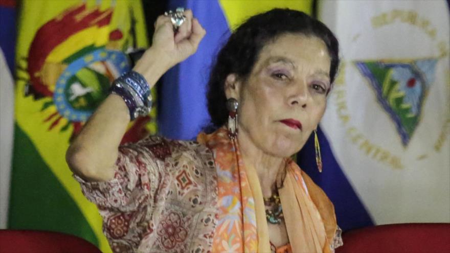 La vicepresidenta nicaragüense, Rosario Murillo, participa en un acto de Gobierno, Managua, noviembre de 2018. (Foto: AFP)