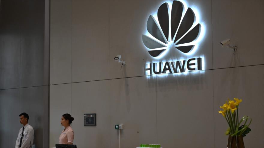 Un logotipo del gigante chino de telecomunicaciones Huawei en la sede de la firma, provincia china de Guangdong (sur), 29 de mayo de 2019. (Foto: AFP)