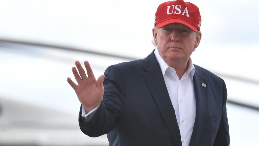 El presidente de EE.UU., Donald Trump, en el aeropuerto de Shannon en Irlanda, 7 de junio de 2019. (Foto: AFP)