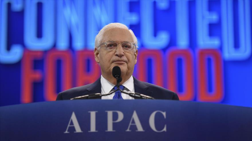 El embajador de EE.UU. en los territorios ocupados palestinos, David Friedman, durante una reunión en Washington D.C., 26 de marzo de 2019. (Foto: AFP)