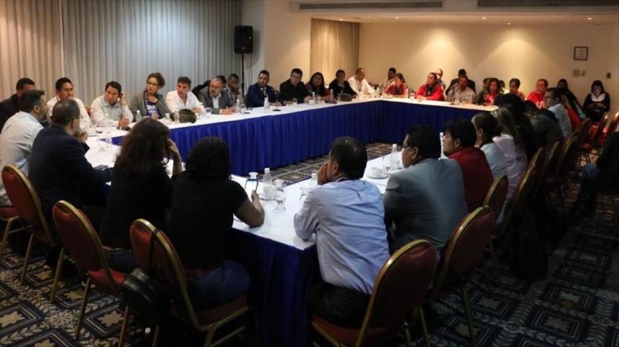 El primer Encuentro Latinoamericano de Gobiernos Locales y Democracia Participativa en Caracas, capital venezolana, 9 de junio de 2019.