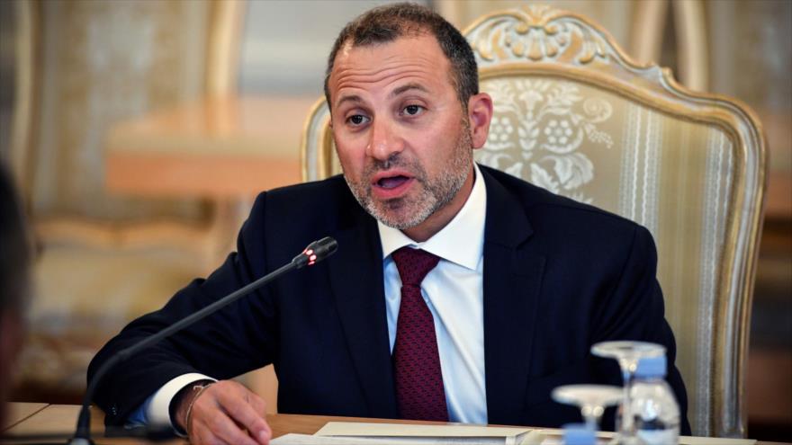 El canciller libanés, Gebran Bassil, en una reunión en Moscú, capital de Rusia, 20 de agosto de 2019. (Foto: AFP)