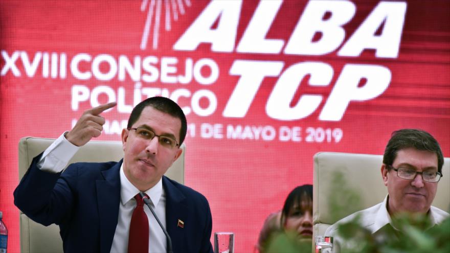 El canciller venezolano, Jorge Arreaza, en una reunión en La Habana, 21 de mayo de 2019. (Foto: AFP)