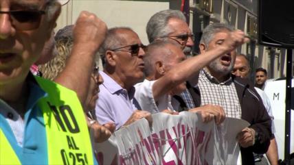 Protesta por pensiones, Ley Mordaza y reforma laboral española