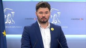 Rufián, dispuesto a no bloquear investidura de Sánchez en España