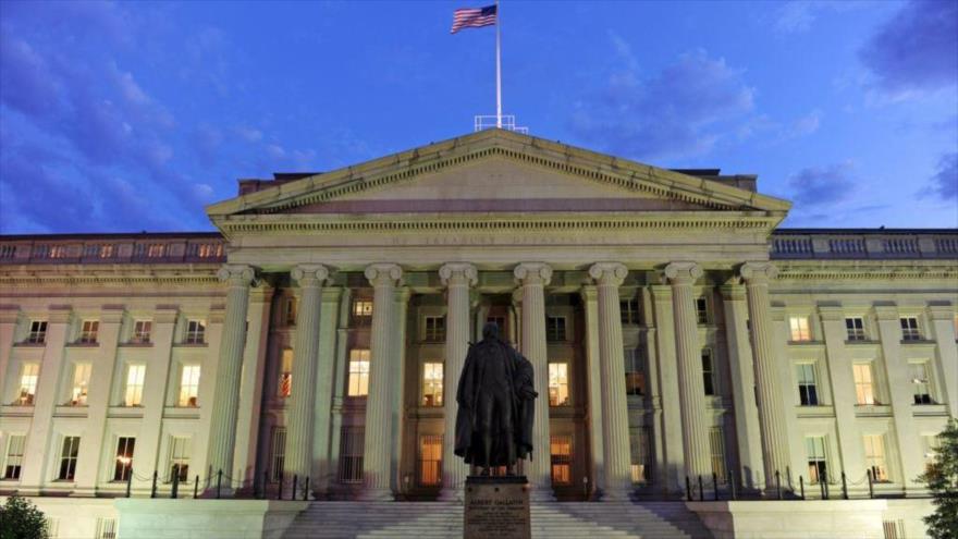 El edificio del Departamento del Tesoro de Estados Unidos.