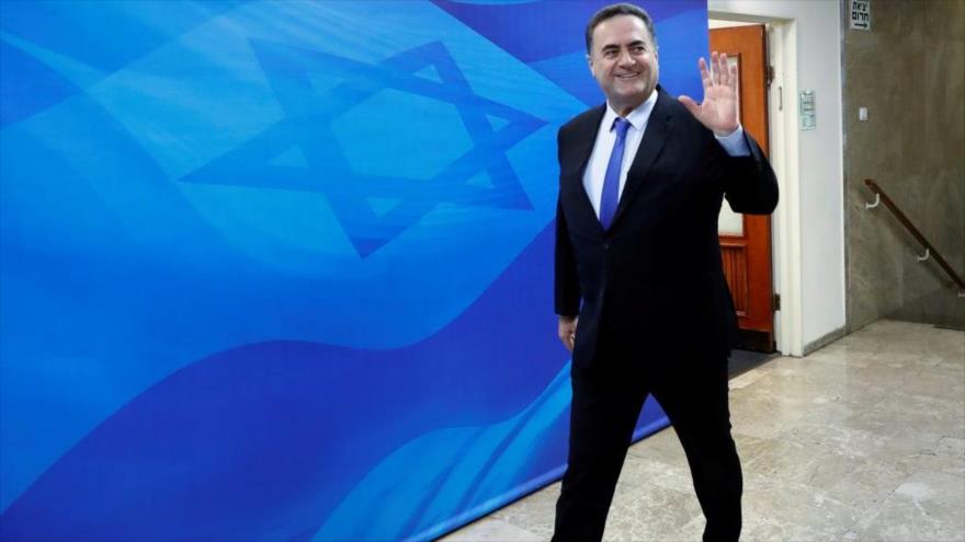 El ministro de exteriores del régimen de Israel, Yisrael Katz.